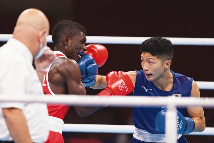 ボクシング・男子フライ級で銅メダルを獲得した田中亮明（写真／日本雑誌協会代表撮影：佐貫直哉）