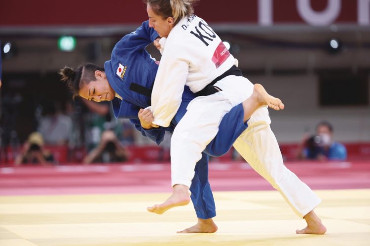 柔道・女子48kg級で銀メダル獲得の渡名喜風南（写真／日本雑誌協会代表撮影： 真野慎也）