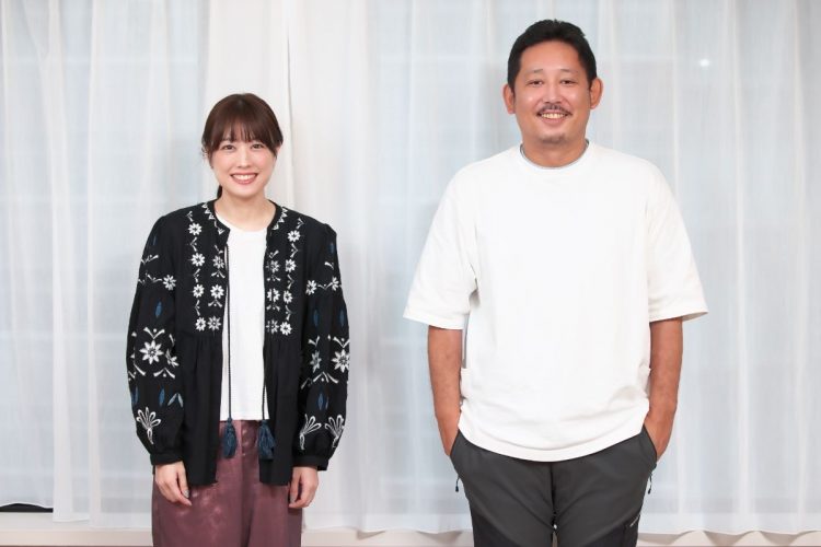 フリー後初の主演映画に挑んだ福田沙紀と、『シュシュシュの娘』の入江悠監督（撮影：小倉雄一郎）