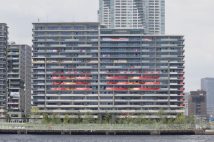 オリンピック・パラリンピック後にマンションに生まれ変わる選手村(時事通信フォト)
