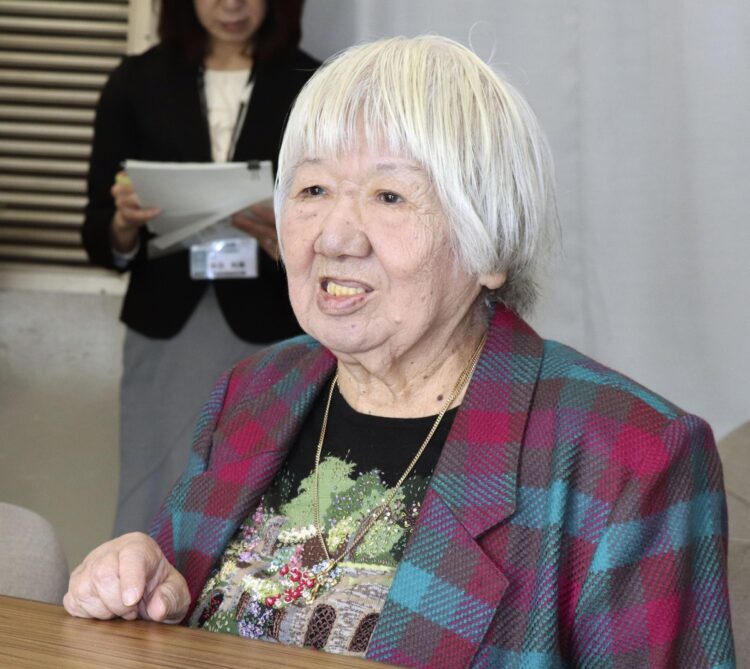 日本最高齢の女性映画監督・山田火砂子さん（写真／共同通信社）