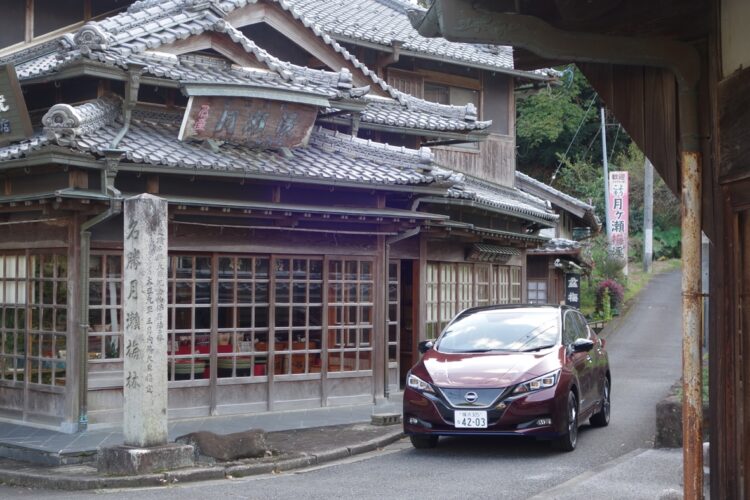 奈良・月ケ瀬の旧市街を巡る（日産リーフe＋）