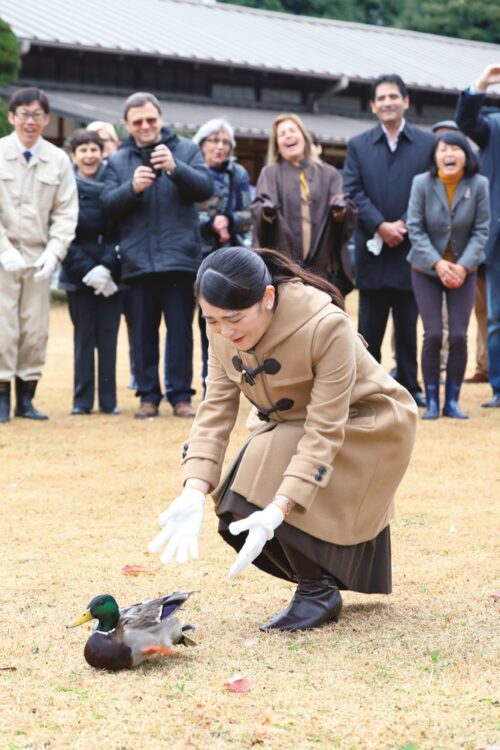 2017年12月1日、埼玉・宮内庁埼玉鴨場での眞子さん（写真／JMPA）