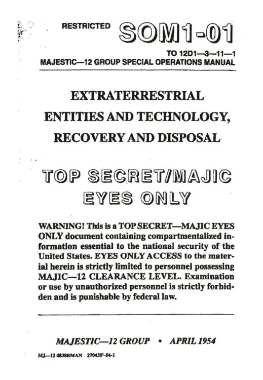 1987年5月：米で「MJ-12文書」が公開（Getty Images）
