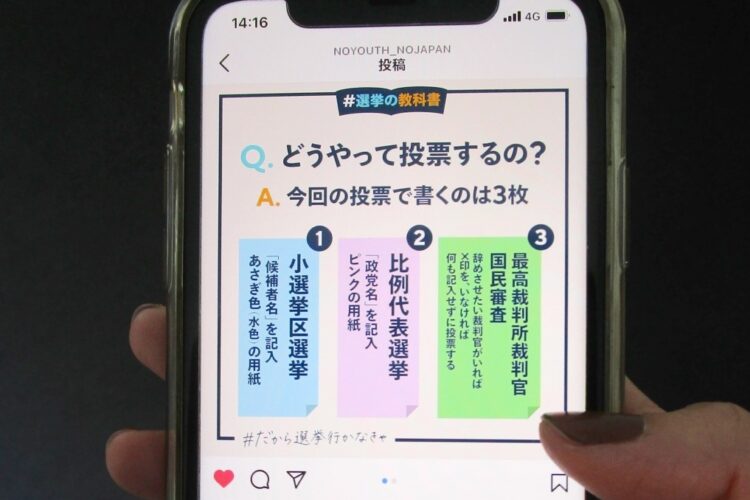 若者の政治参加を促す団体による呼びかけが話題になったが20代の投票率は30％台のまま（イメージ、時事通信フォト）