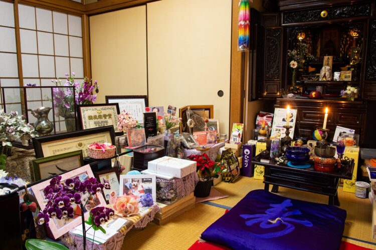 開放される仏間