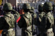 自衛隊員は式典化しているとの指定が出ている