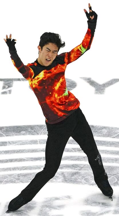 中国にルーツを持つアメリカ代表のネイサン・チェン選手（写真／共同通信社）