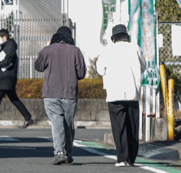 冬の陽射しの中でのお出かけ