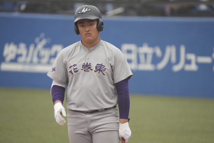 高校通算本塁打記録の更新が期待される花巻東の佐々木(撮影・藤岡雅樹)