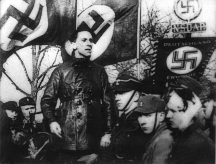 1933年以前の国家社会主義者としてのナチスのゲッペルス（dpa/時事通信フォト）