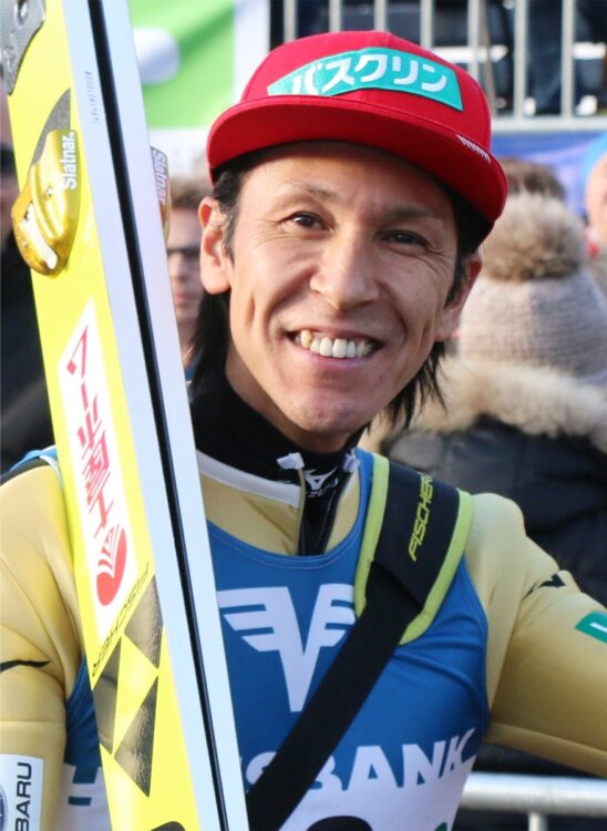 葛西紀明はフジテレビに登場（時事通信フォト）