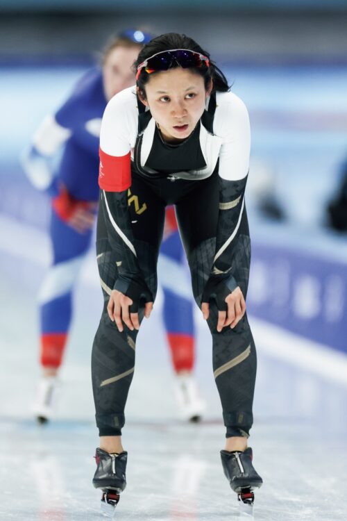 少し悔しさをにじませる高木美帆選手（写真／AFLO）