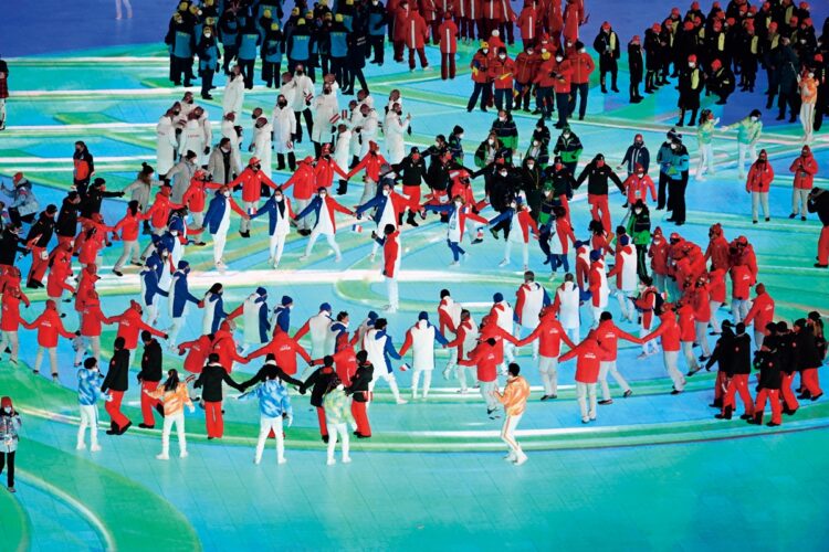 閉会式（写真／アフロ）