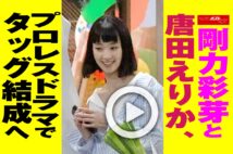 【動画】剛力彩芽と唐田えりか、プロレスドラマでタッグ結成へ