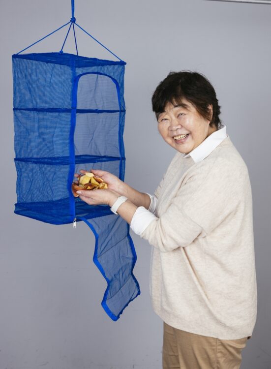 干物用の「ベランダ干しネット」を活用