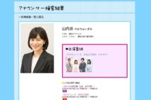 和久田麻由子アナの後継者として期待がかかるNHKの山内泉アナ