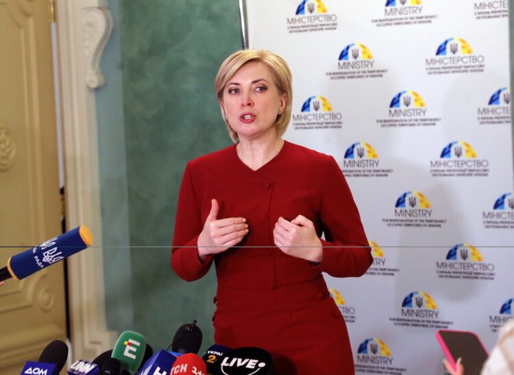 イレナ・ベレシュチュク副首相兼、暫定支配地域相（写真／共同通信社）