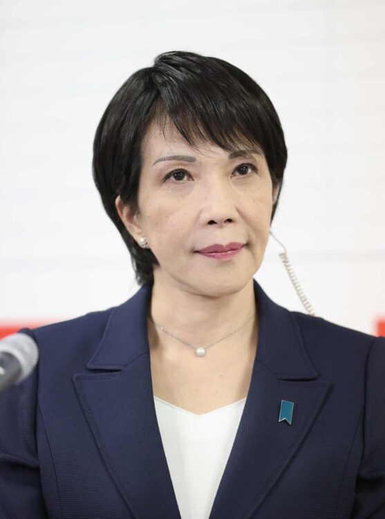 高市早苗氏は女性宰相となれるか（時事通信フォト）