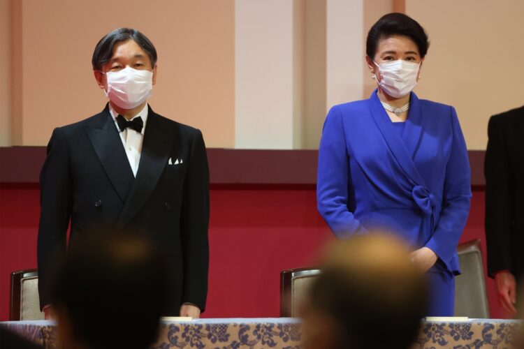 4月13日には日本国際賞の授賞式に両陛下でご出席。昨年8月の全国戦没者追悼式以来、約8か月ぶりの外出公務となった（撮影／JMPA）