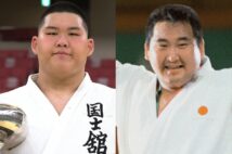 斉藤仁氏(右)の次男・立(写真/共同通信社)