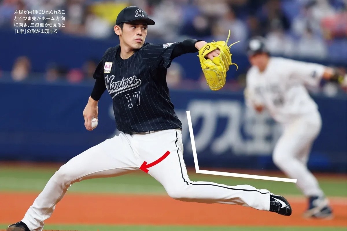 写真】五十嵐亮太氏が分析する佐々木朗希のフォーム 山本由伸