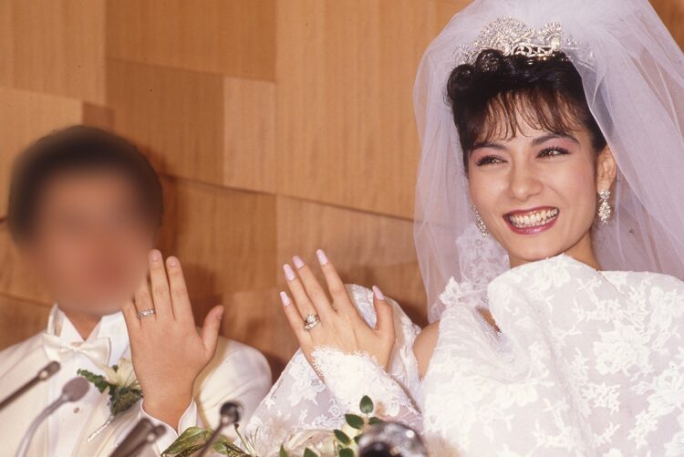 結婚時の満面の笑顔