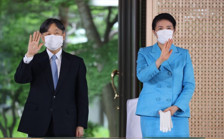 2回目の全国植樹祭は初めて皇居・御所から出席された（写真／JMPA）