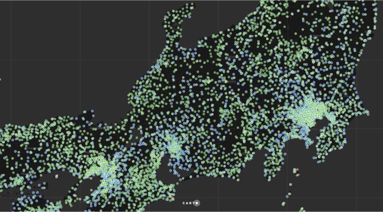 観測地点は全国に約1万3000か所。気象庁の10倍にあたる気象観測網は日本最大