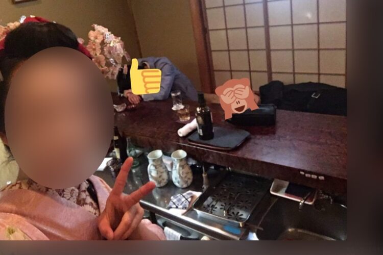 京都の元舞妓を名乗る女性のツイートには飲酒現場とされる画像も