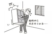 引っ越し業者が作業中の損害を従業員の給料から天引きすることの法的な問題