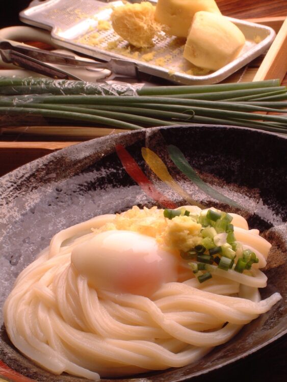 坂出駅から徒歩約15分の場所に昼の1時間のみ営業する日の出製麺所のうどん