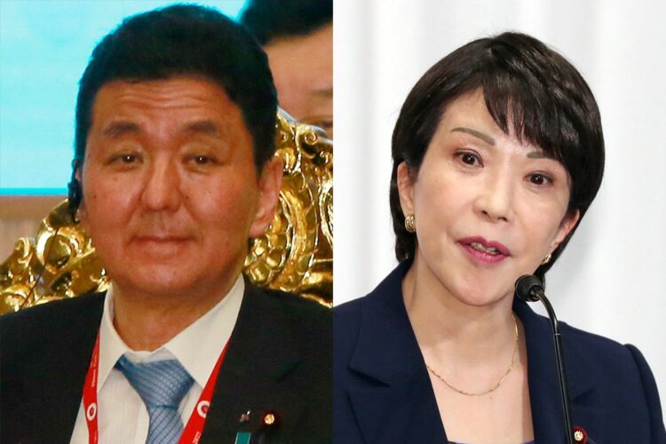 岸信夫・防衛相と高市早苗・政調会長（写真／時事通信フォト）