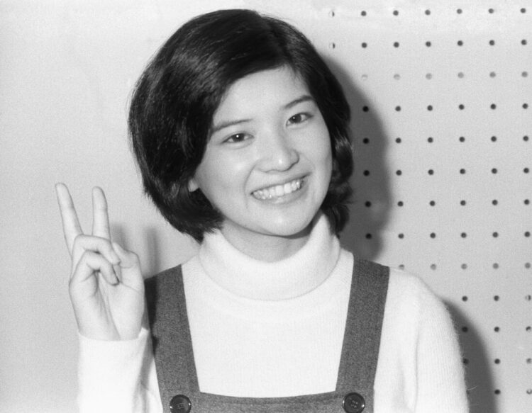 アイドル時代の桜田淳子（1974年、共同通信社）