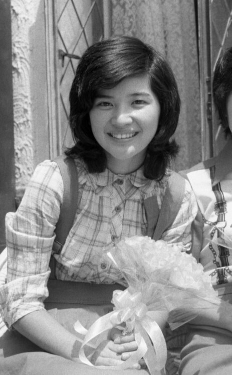 一世を風靡した桜田淳子（1974年、共同通信社）