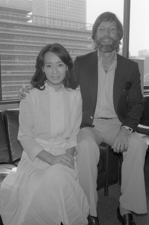 映画『将軍 SHOGUN』の制作会見後、『女性セブン』のインタビューに応じた島田陽子さん（1975年）
