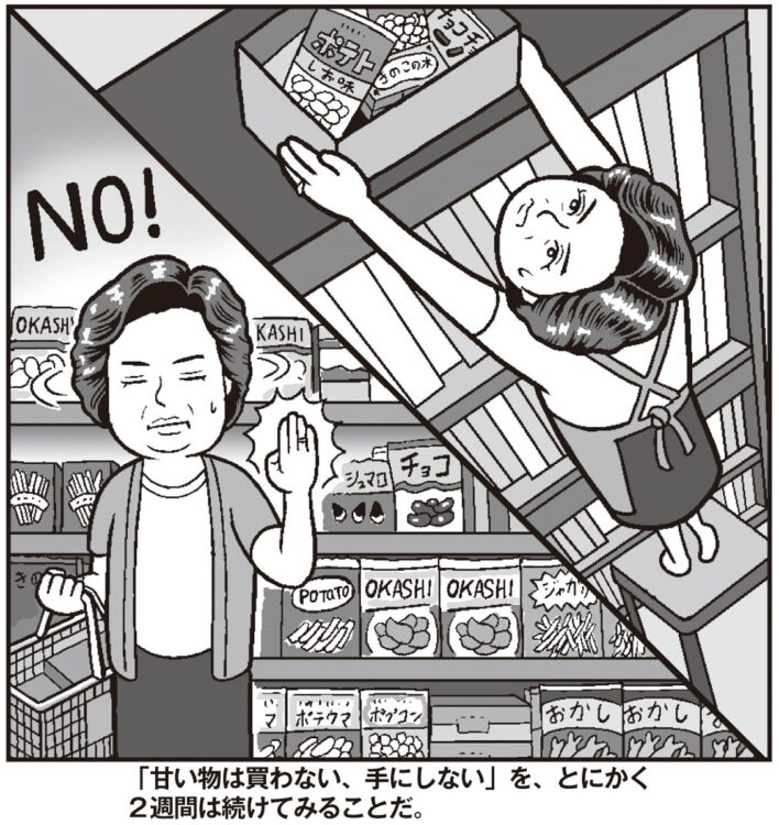 甘いものは買わない…といった対策も必要