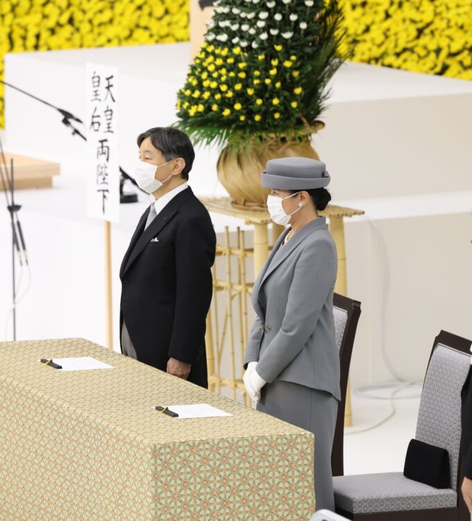 全国戦没者追悼式に出席された（8月、東京・千代田区。写真／JMPA）