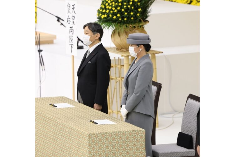 全国戦没者追悼式に出席された（8月、東京・千代田区。写真／JMPA）