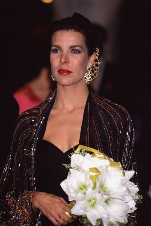 故グレース・ケリーの娘であるカロリーヌ
ド・モナコ公女の衣装を手掛けたことも。1989年、モナコ・モンテカルロで行われたショーにて（写真／GettyImages）
