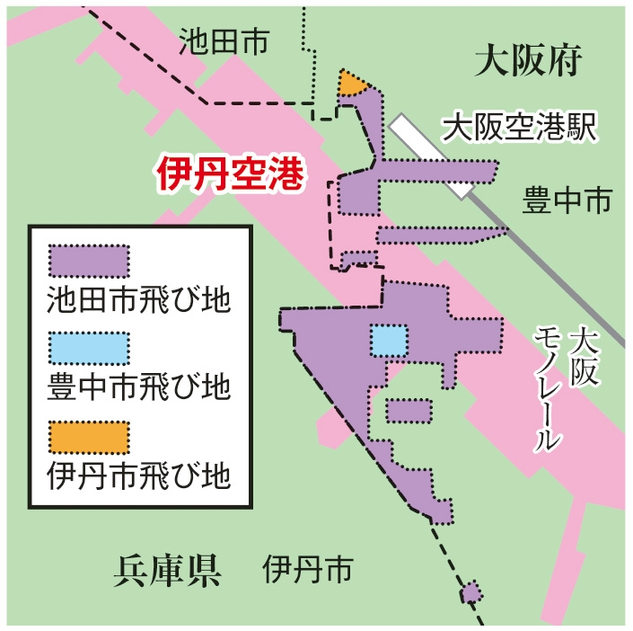 大阪府⇔兵庫県：大阪国際空港（伊丹空港）