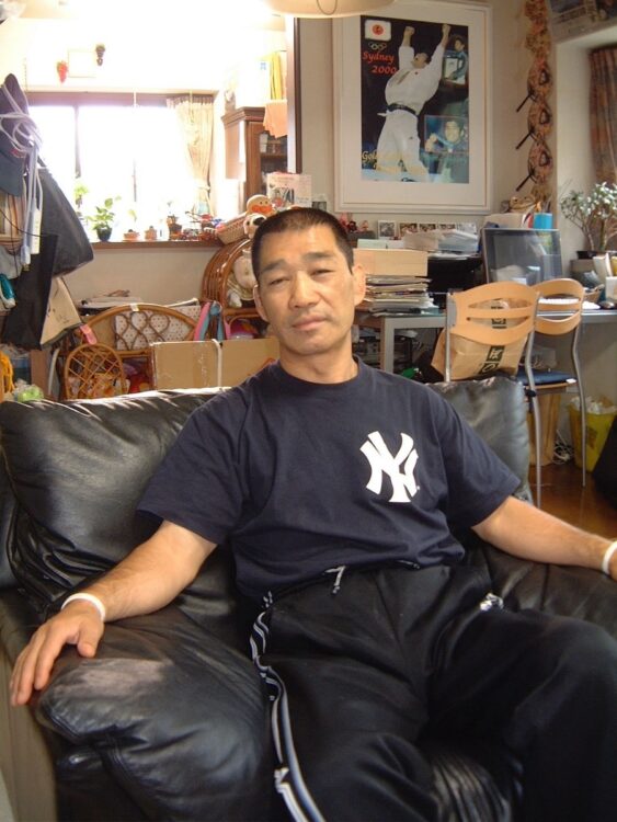 熱心な指導を続けた井上康生の父・明氏(筆者撮影)