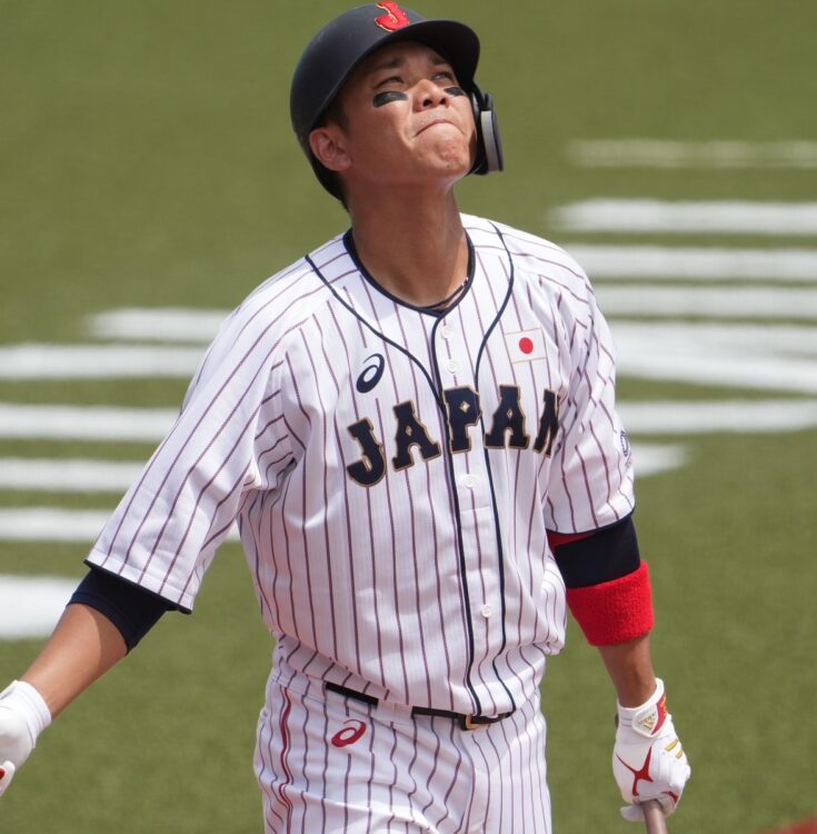 侍ジャパンでの坂本（2021年7月。写真／JMPA）