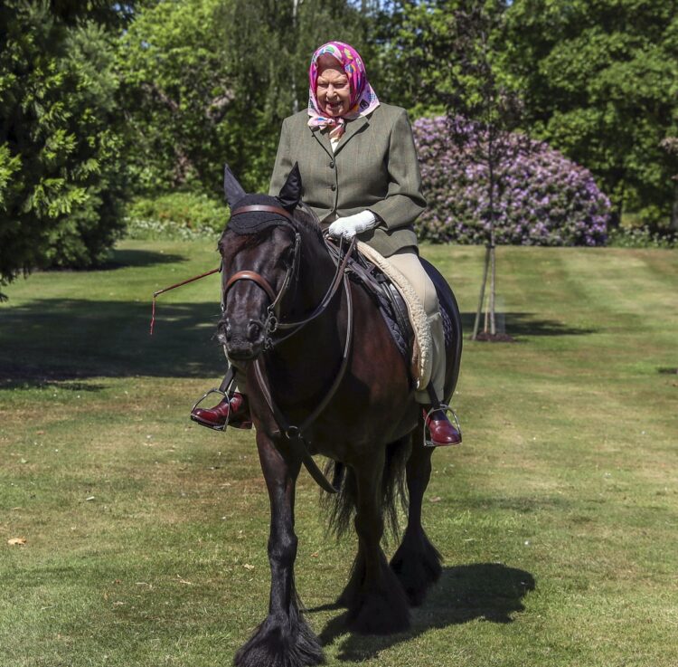 最後まで乗馬を楽しんだエリザベス女王。2022年。Getty Image）