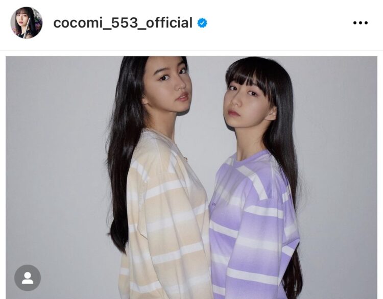 Cocomi（右）とKoki,（左。Cocomiのインスタより）