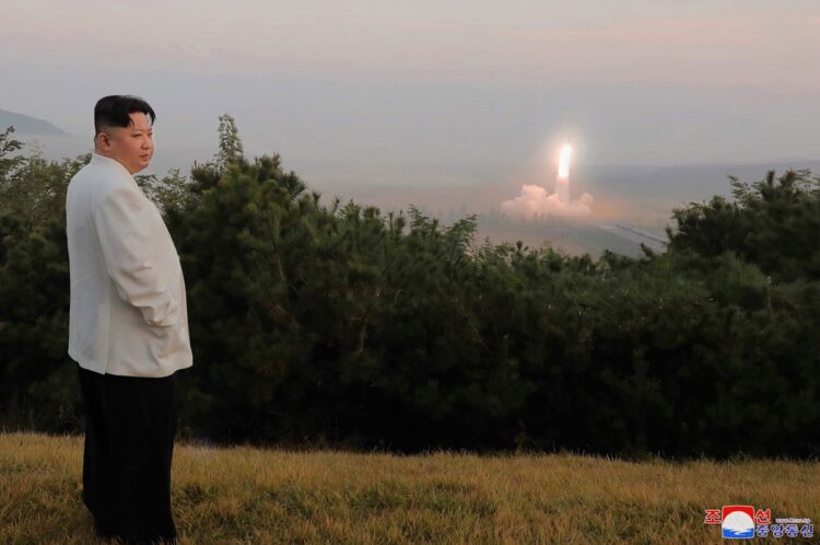 過去にないペースでミサイルを発射している北朝鮮（写真／朝鮮通信＝時事）