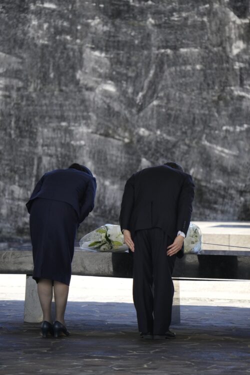 慰霊された(写真/JMPA)