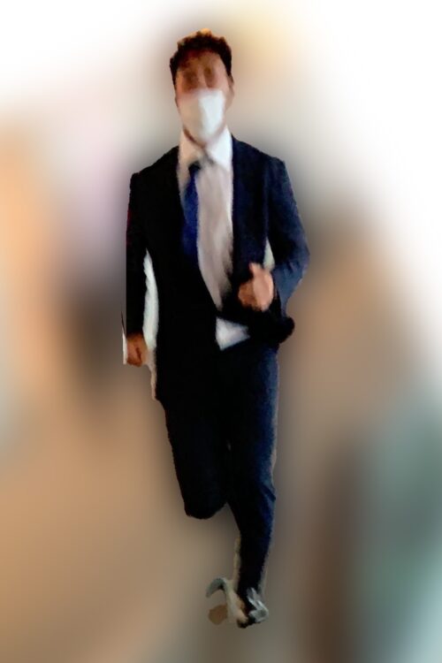 ダッシュする松浦