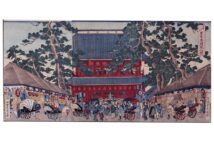 『芝増上寺黒本尊開帳之図』（部分）増上寺蔵