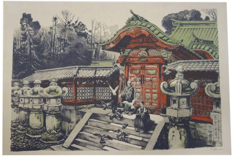 『東京風景　芝御霊屋』興昭院蔵